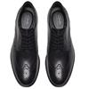 CLARKS  MENS  SHOE - BLACK LEATHER